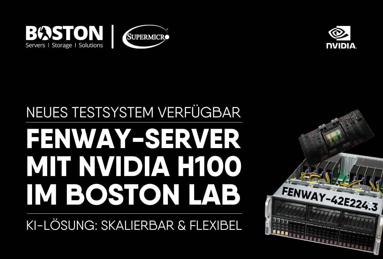 Boston Fenway Server mit Nvidia H100 GPU