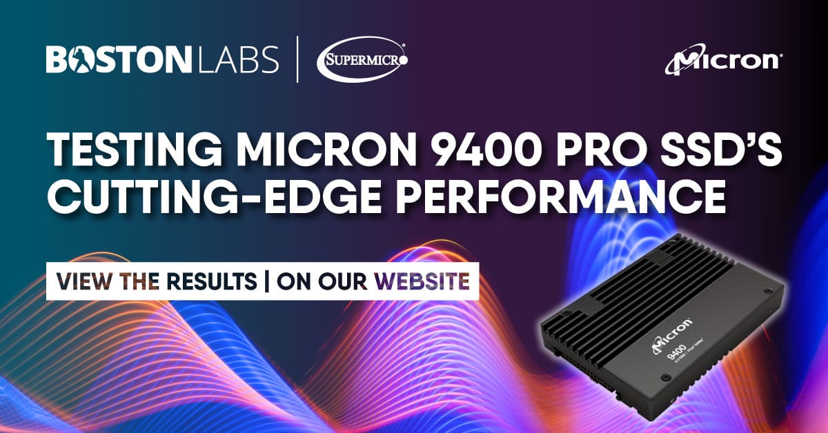 Boston Micron 9400 PCIE GEN4 Speicherleistung